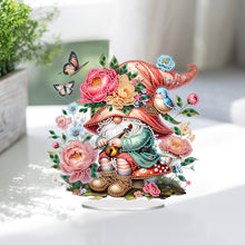 Load image into Gallery viewer, Acrylic Special Shape Spring Gnome Diamond Painting Desktop Ornaments for Home
