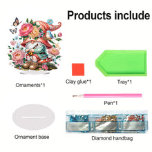 Load image into Gallery viewer, Acrylic Special Shape Spring Gnome Diamond Painting Desktop Ornaments for Home

