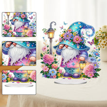 Load image into Gallery viewer, Acrylic Special Shape Flower Gnome Diamond Painting Desktop Ornaments for Home
