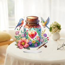Load image into Gallery viewer, Acrylic Special Shaped Flower Bird Wish Bottle Desktop Diamond Art Kits for Home
