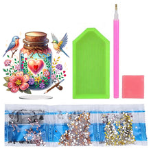 Load image into Gallery viewer, Acrylic Special Shaped Flower Bird Wish Bottle Desktop Diamond Art Kits for Home
