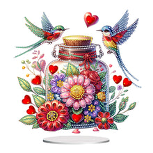Load image into Gallery viewer, Acrylic Special Shaped Flower Bird Wish Bottle Desktop Diamond Art Kits for Home
