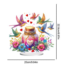 Load image into Gallery viewer, Acrylic Special Shaped Flower Bird Wish Bottle Desktop Diamond Art Kits for Home
