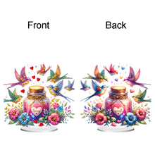 Load image into Gallery viewer, Acrylic Special Shaped Flower Bird Wish Bottle Desktop Diamond Art Kits for Home
