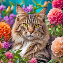 Load image into Gallery viewer, Diamond Painting - Full Round - Cat (50*50CM)
