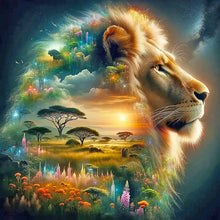 Load image into Gallery viewer, Diamond Painting - Full Round - Lion (50*50CM)
