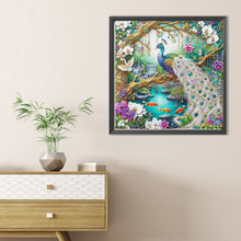 Load image into Gallery viewer, Diamond Painting - Full Round - Peacock (40*40CM)
