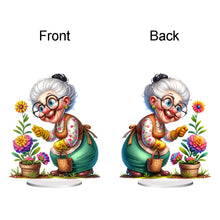 Load image into Gallery viewer, Acrylic Special Shaped Grandma Leisure Time Diamond Painting Desktop Decorations
