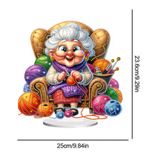 Load image into Gallery viewer, Acrylic Special Shaped Grandma Leisure Time Diamond Painting Desktop Decorations
