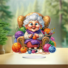 Load image into Gallery viewer, Acrylic Special Shaped Grandma Leisure Time Diamond Painting Desktop Decorations
