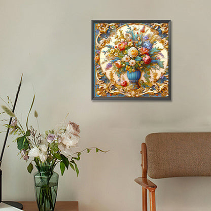 Diamond Painting - Full Round - Relief Vase (30*30CM)