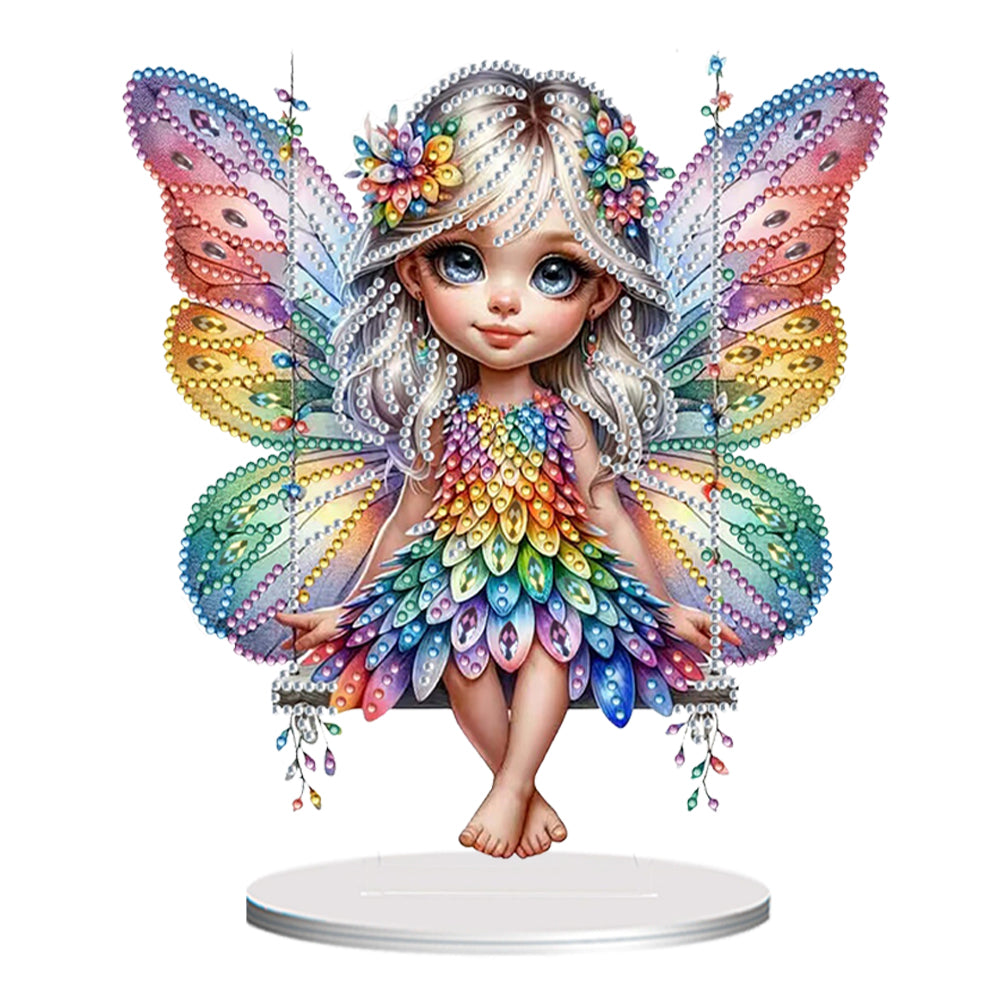 Angel Girl Diamond Painting Tabletop Ornaments Kit 5D DIY Diamond Art Decors