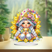 Load image into Gallery viewer, Flower Girl Diamond Painting Tabletop Ornaments Kit 5D DIY Diamond Art Decors
