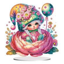 Load image into Gallery viewer, Flower Girl Diamond Painting Tabletop Ornaments Kit 5D DIY Diamond Art Decors
