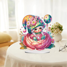 Load image into Gallery viewer, Flower Girl Diamond Painting Tabletop Ornaments Kit 5D DIY Diamond Art Decors
