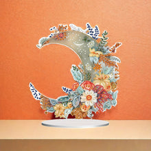 Load image into Gallery viewer, Moon Wreath Desktop Diamond Art Kits Diamond Painting Desktop Ornaments
