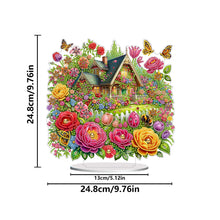 Load image into Gallery viewer, Acrylic Special Shape Flower House Diamond Painting Desktop Ornaments for Home
