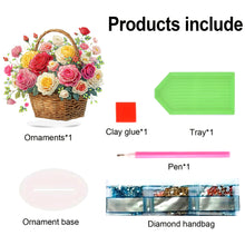 Load image into Gallery viewer, Acrylic Special Shaped Rose Basket DIY Table Top Diamond Painting Ornament Kits
