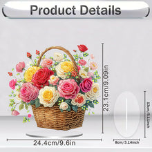 Load image into Gallery viewer, Acrylic Special Shaped Rose Basket DIY Table Top Diamond Painting Ornament Kits
