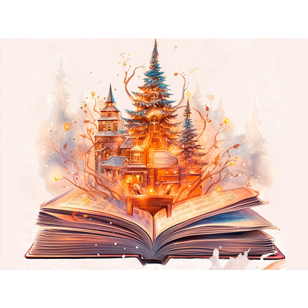 Diamond Painting - Full Round - Book Castle (30*40CM)