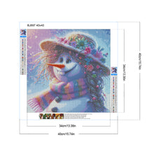 Load image into Gallery viewer, Diamond Painting - Full Round - Snowman With Wig (40*40CM)
