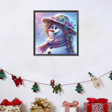 Load image into Gallery viewer, Diamond Painting - Full Round - Snowman With Wig (40*40CM)
