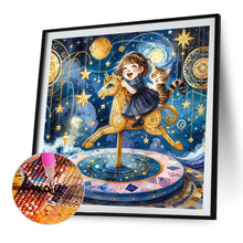 Load image into Gallery viewer, AB Diamond Painting - Full Round - Starry sky playground child (30*30CM)
