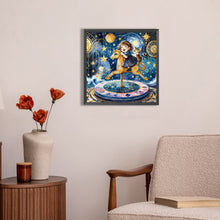 Load image into Gallery viewer, AB Diamond Painting - Full Round - Starry sky playground child (30*30CM)
