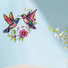 Load image into Gallery viewer, Acrylic Special Shaped Birds Flowers Hanging Diamond Art Kits Bedroom Decoration

