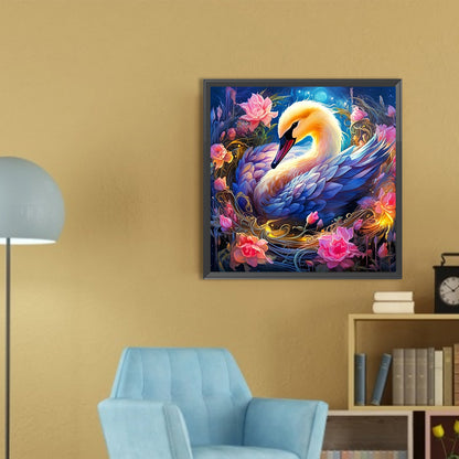 AB Diamond Painting - Full Round - Swan (30*30CM)