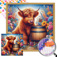Load image into Gallery viewer, AB Diamond Painting - Full Round - Highland cattle (30*30CM)
