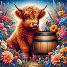 Load image into Gallery viewer, AB Diamond Painting - Full Round - Highland cattle (30*30CM)
