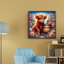 Load image into Gallery viewer, AB Diamond Painting - Full Round - Highland cattle (30*30CM)
