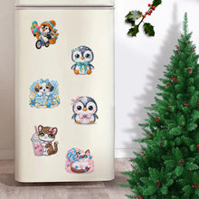 Load image into Gallery viewer, 6Pcs Acrylic Animals Diamond Painting Fridge Magnet Cute Fridge Stickers
