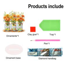 Load image into Gallery viewer, Acrylic Special Shape Flowers Diamond Painting Desktop Ornaments for Office
