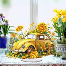 Load image into Gallery viewer, Acrylic Special Shape Flowers Car Diamond Painting Desktop Ornaments for Office
