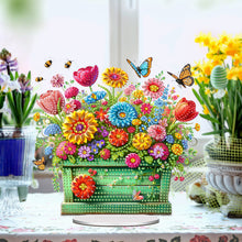 Load image into Gallery viewer, Acrylic Special Shape Flower Pot Diamond Painting Desktop Ornaments for Office
