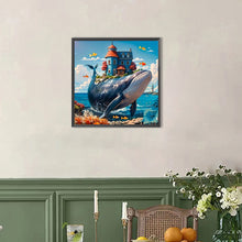 Load image into Gallery viewer, AB Diamond Painting - Full Round - House on whale (40*40CM)
