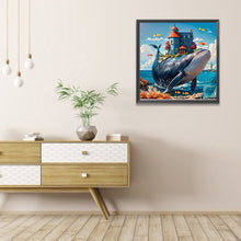 Load image into Gallery viewer, AB Diamond Painting - Full Round - House on whale (40*40CM)
