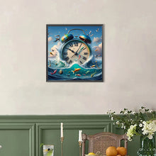 Load image into Gallery viewer, AB Diamond Painting - Full Round - Alarm clock in water (40*40CM)
