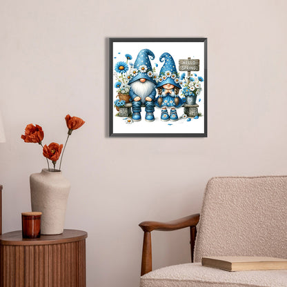AB Diamond Painting - Full Round - Gnome spring (30*30CM)