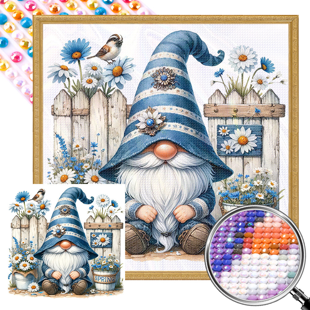 AB Diamond Painting - Full Round - Gnome spring (30*30CM)