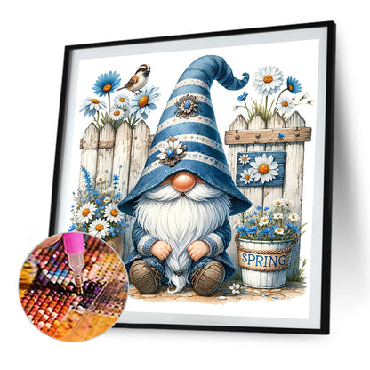 AB Diamond Painting - Full Round - Gnome spring (30*30CM)