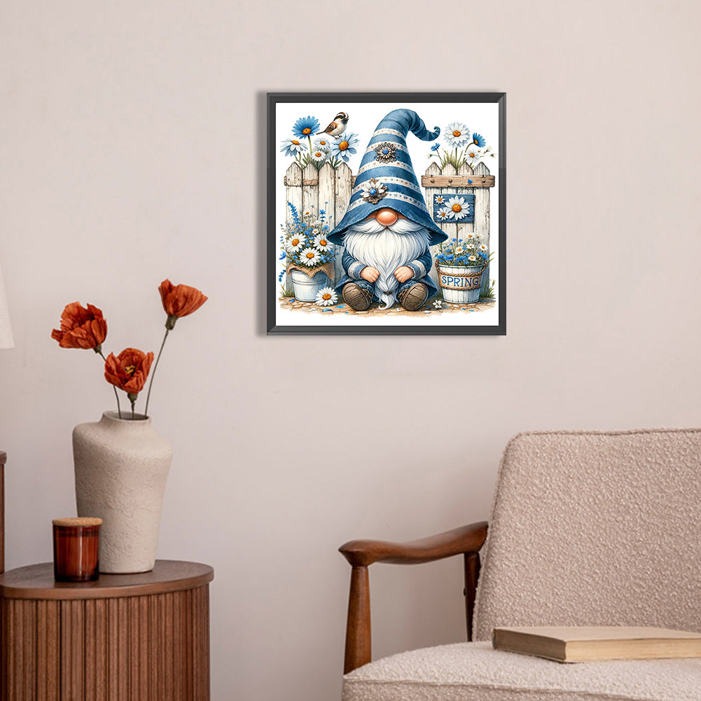 AB Diamond Painting - Full Round - Gnome spring (30*30CM)