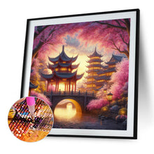 Load image into Gallery viewer, AB Diamond Painting - Full Round - Small bridge and pavilion (40*40CM)
