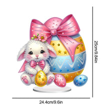 Load image into Gallery viewer, Acrylic Special Shaped Easter Bunny Eggs Diamond Painting Tabletop Ornaments Kit
