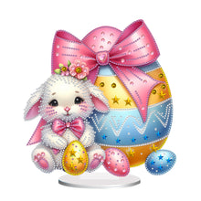 Load image into Gallery viewer, Acrylic Special Shaped Easter Bunny Eggs Diamond Painting Tabletop Ornaments Kit
