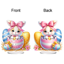 Load image into Gallery viewer, Acrylic Special Shaped Easter Bunny Eggs Diamond Painting Tabletop Ornaments Kit
