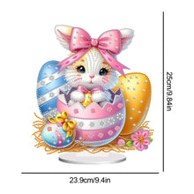 Load image into Gallery viewer, Acrylic Special Shaped Easter Bunny Eggs Diamond Painting Tabletop Ornaments Kit
