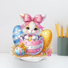 Load image into Gallery viewer, Acrylic Special Shaped Easter Bunny Eggs Diamond Painting Tabletop Ornaments Kit

